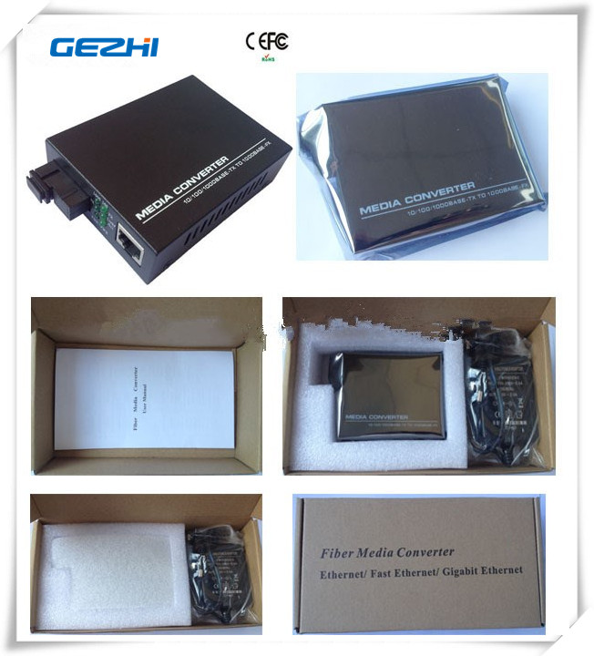 SM/MM choisissent le convertisseur 10/100 de médias du port RJ45 1000base 80km de SFP 4