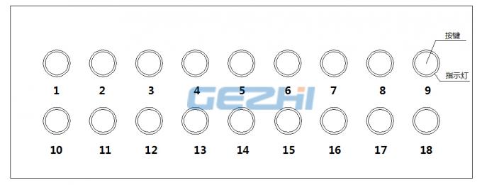 Équipement de bureau 0 du commutateur 1x18 optique du connecteur RPA de FC